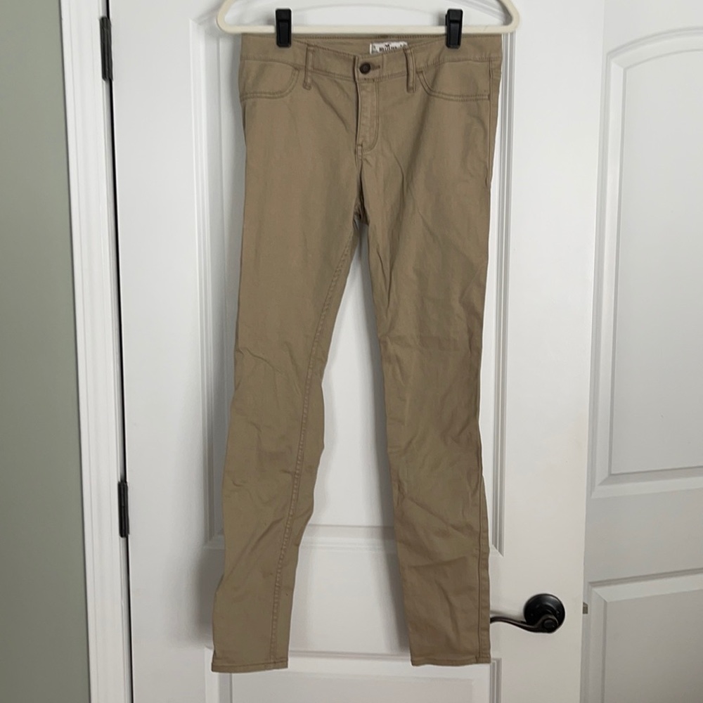 Hollister Khaki super skinny jeans